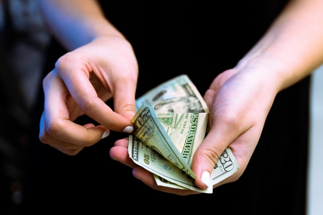 Hands counting cash