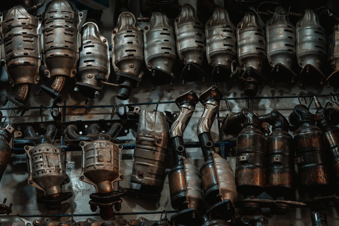 Catalytic converters shown for inspection