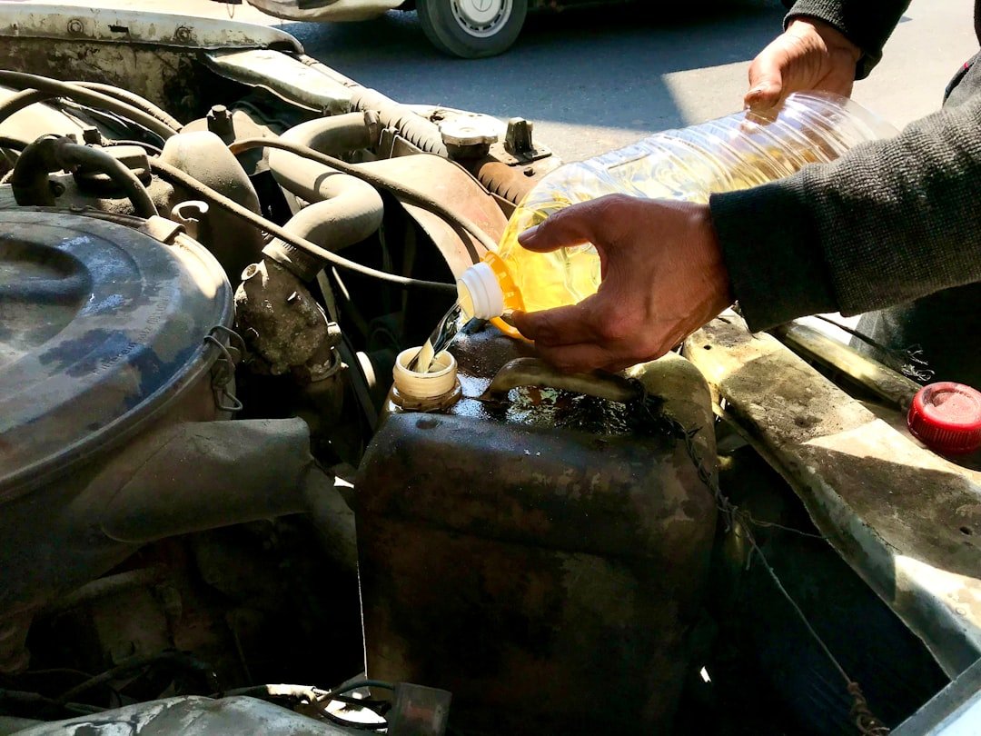Topping off fluid under the hood