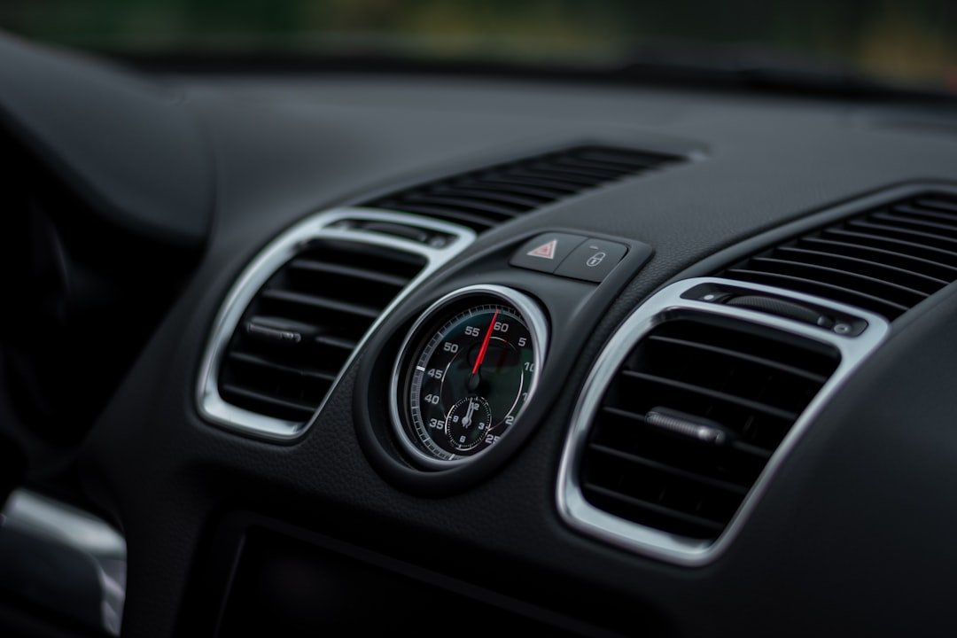 A car climate control panel