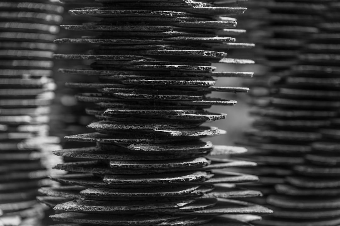A stack of clutch discs