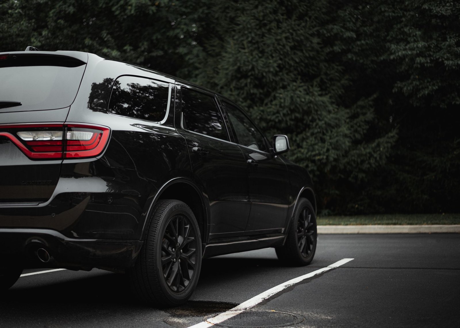 A Dodge Durango SUV parked in a parking lot