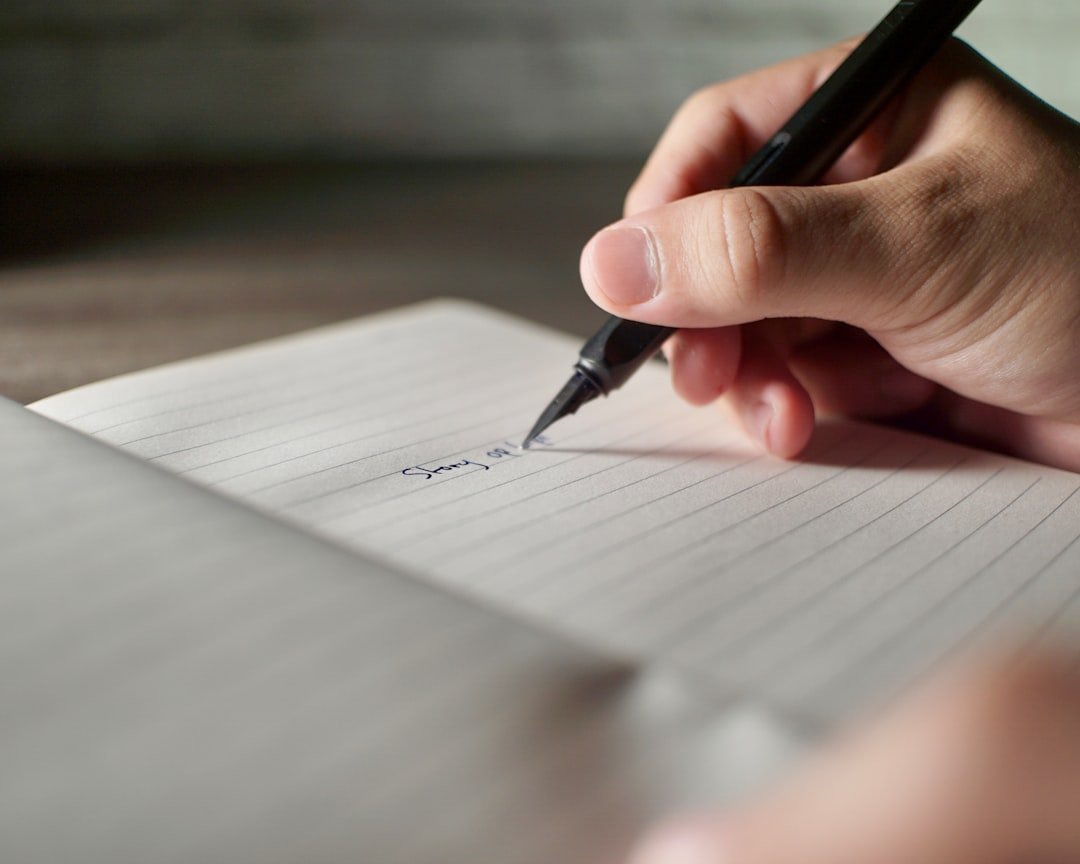 Writing down vehicle information on a notepad