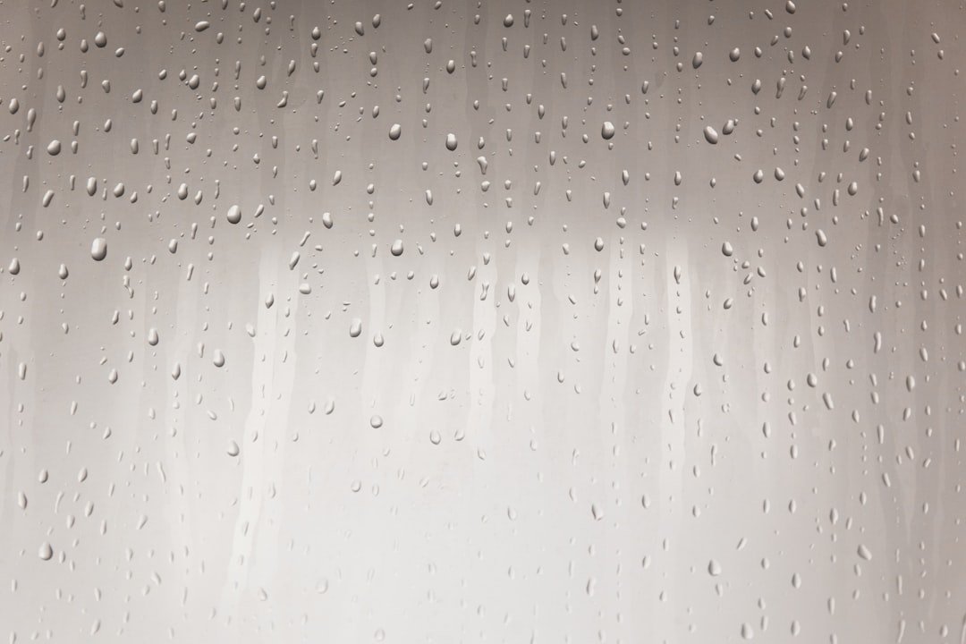 Water droplets on a surface