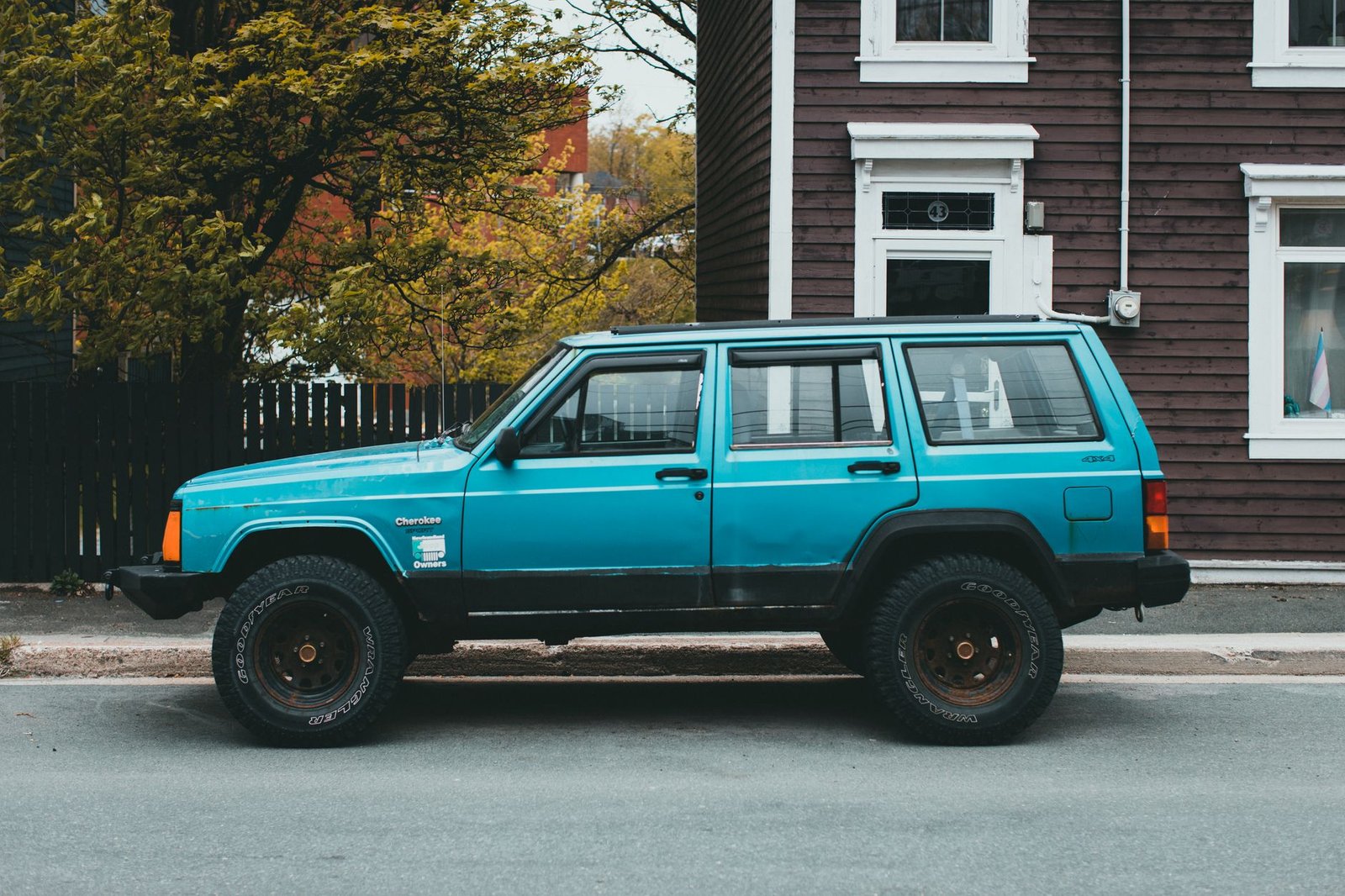 A Jeep Cherokee parked outdoors