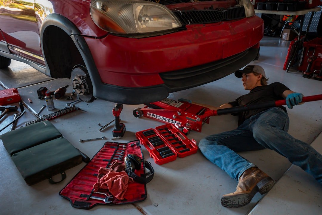 DIY repair work on a vehicle's front end