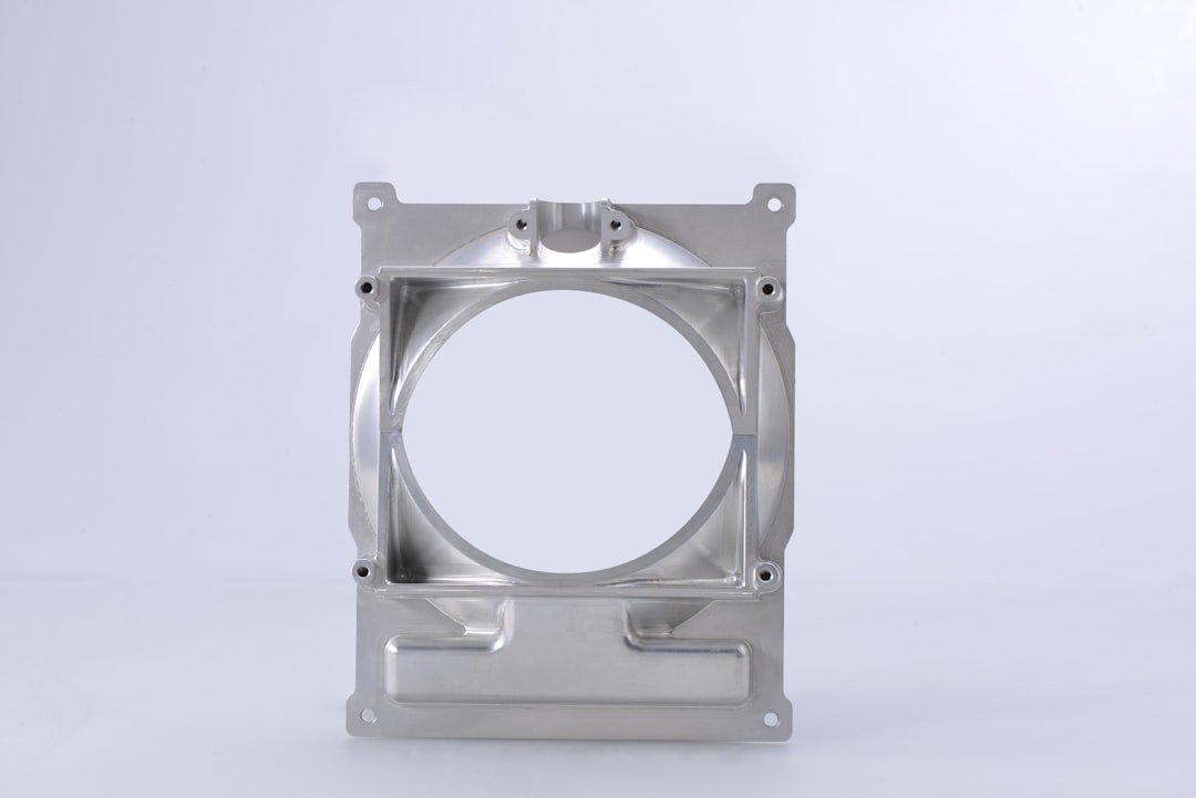 A metal mounting bracket part