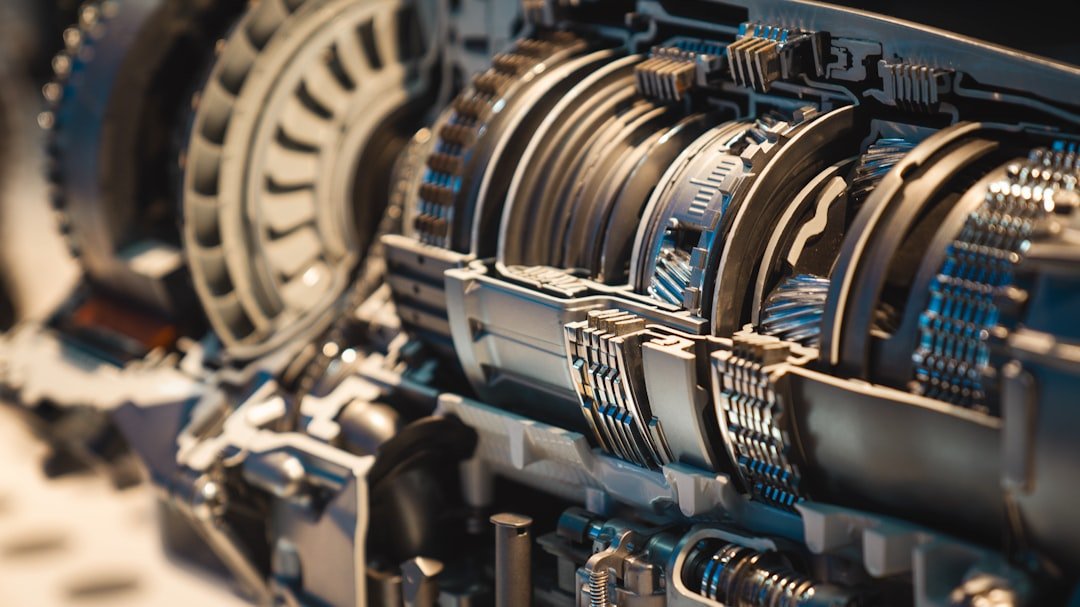 A transmission cutaway